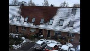 geen sneeuw op dak